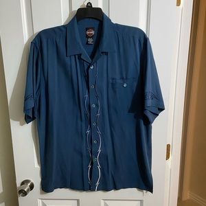 Mens Harley Davidson silk shirt